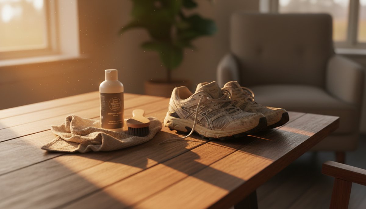 シューズのメンテナンスを行うイメージ