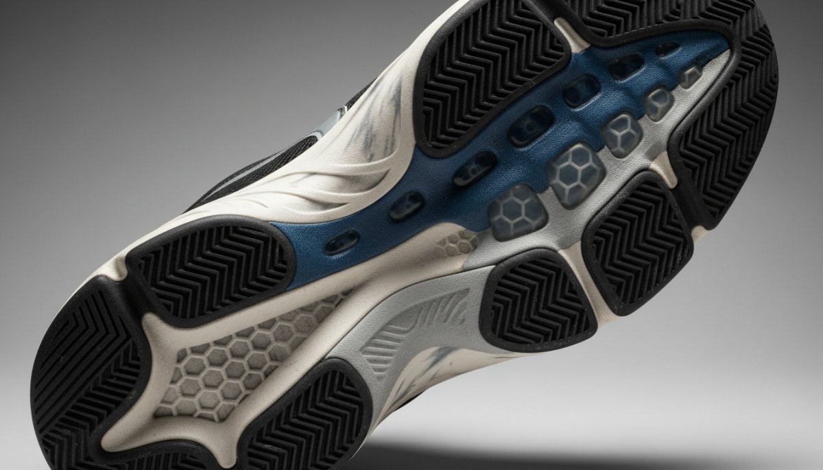 ピックルボールシューズ グリップ力 クッション性 アウトソールパターン