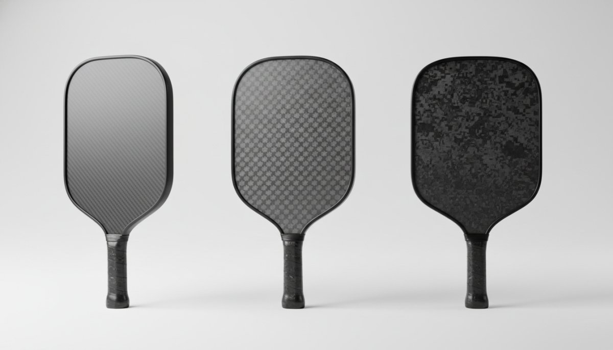ピックルボールパドル3種類の形状比較とデザイン特徴