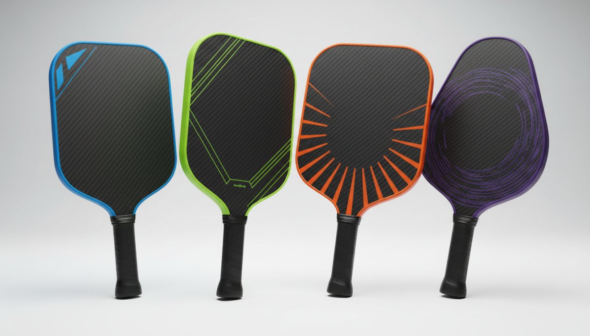 JOOLA 3Sシリーズの4つのパドル形状比較