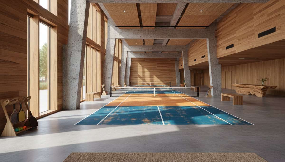 ピックルボール 専用施設 モダン デザイン 内装