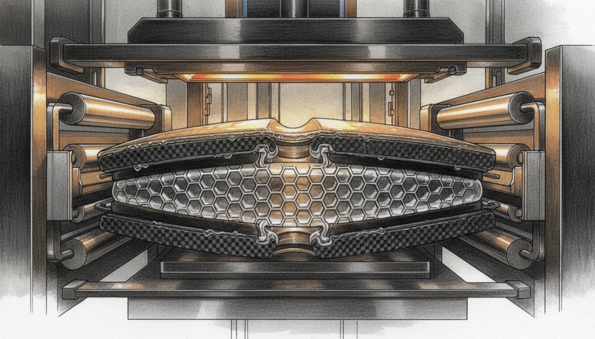 熱成形技術による一体構造パドル製造イメージ