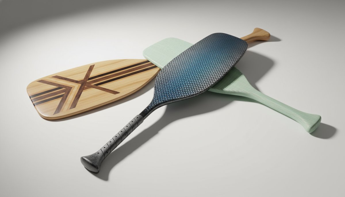 異なるピックルボールパドルモデルの比較イメージ