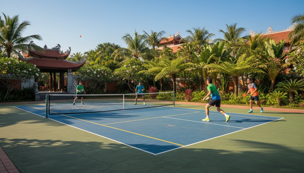 ベトナムピックルボールコート風景