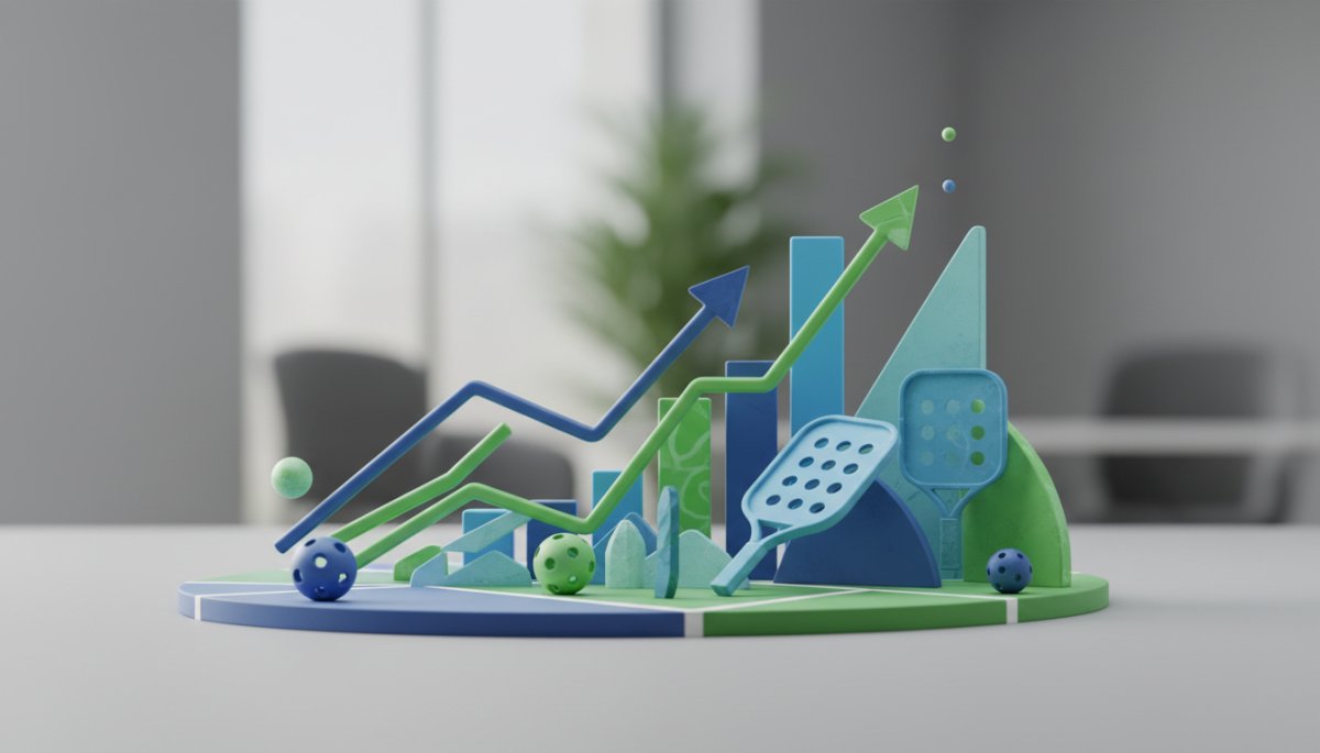 ピックルボール市場成長予測グラフ 2024年から2030年の推移