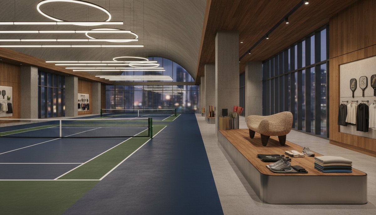 ピックルボール関連ビジネス 施設と用品のイメージ