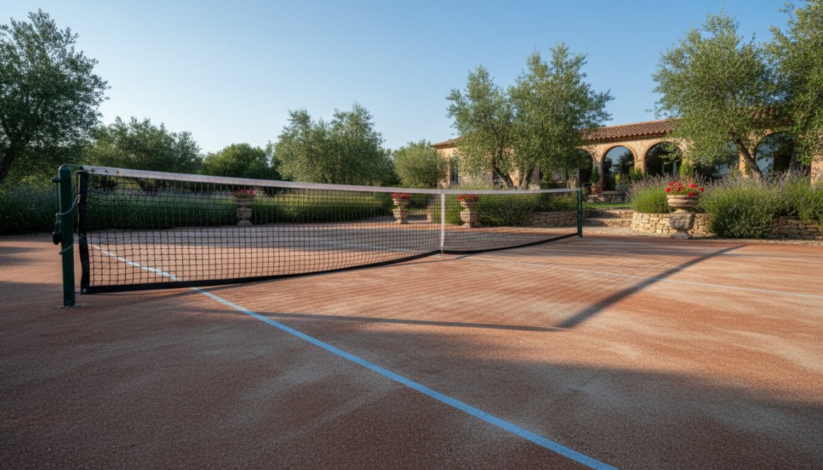 ヨーロッパのピックルボールコート 屋外施設