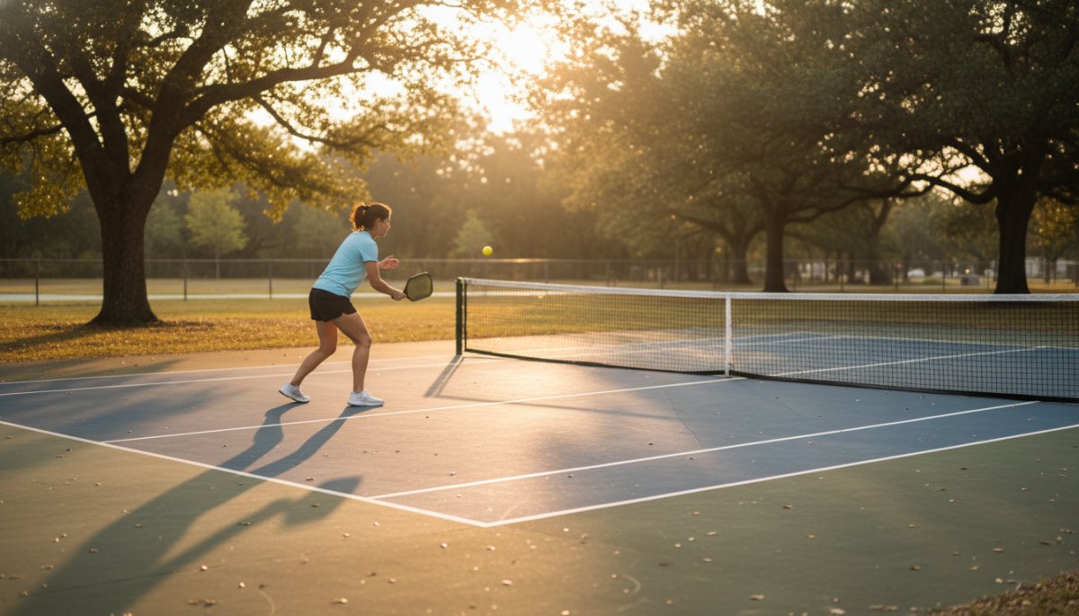 初心者向けピックルボール練習風景