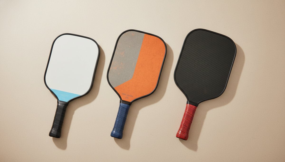 ピックルボールパドルの重量別比較イメージ
