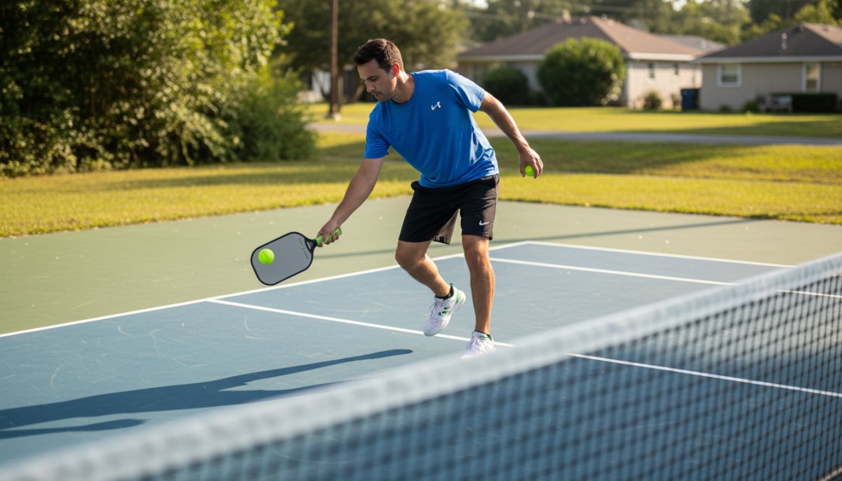 ピックルボールのサーブ動作正しいフォーム