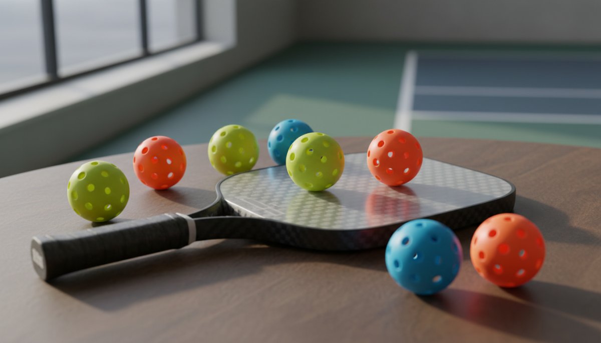 ピックルボール用具パドルとボール