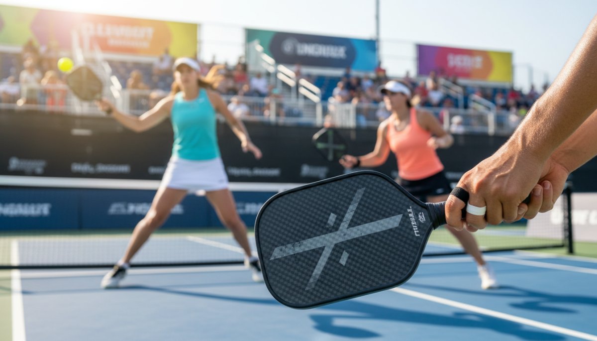 ピックルボール公式戦の様子とパドル検査