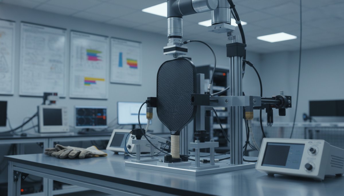 パドル認証試験の様子と測定機器