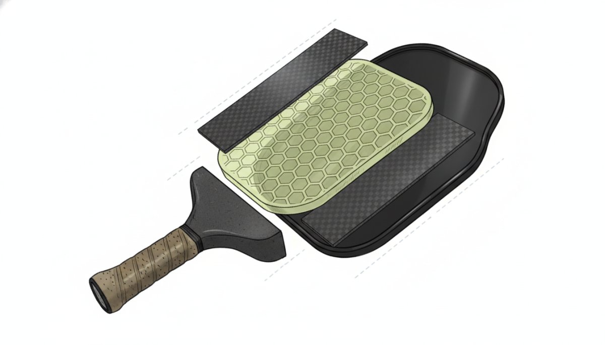 ピックルボールパドルの構造解説