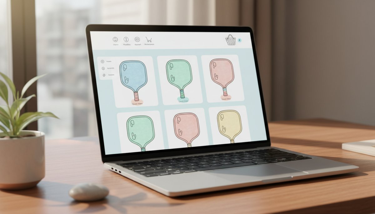 日本のピックルボール専門オンラインショップでのFacolosパドル購入画面