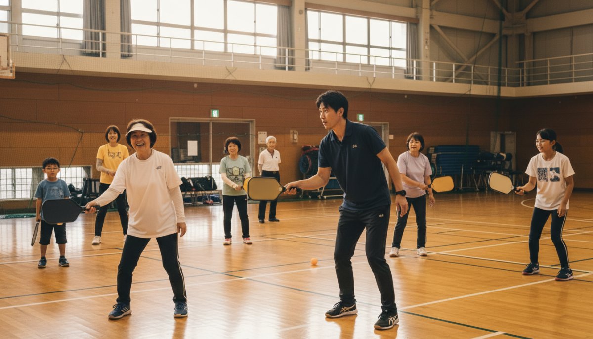 ピックルボールレッスンの様子