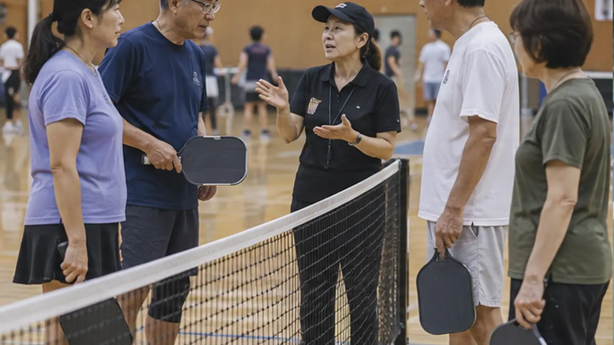 反則ルールを確認する初心者と進行役